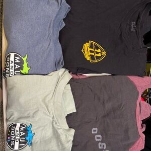 Maui and Sons men’s  T-Shirt Pack - Black, Gray, Blue